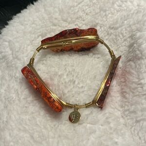 Bourbon and Bowties Orange Stone Bracelet